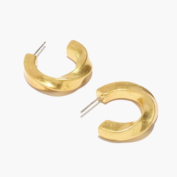 Madewell Archway Chunky Small Hoop Earrings - Picture 1 of 3